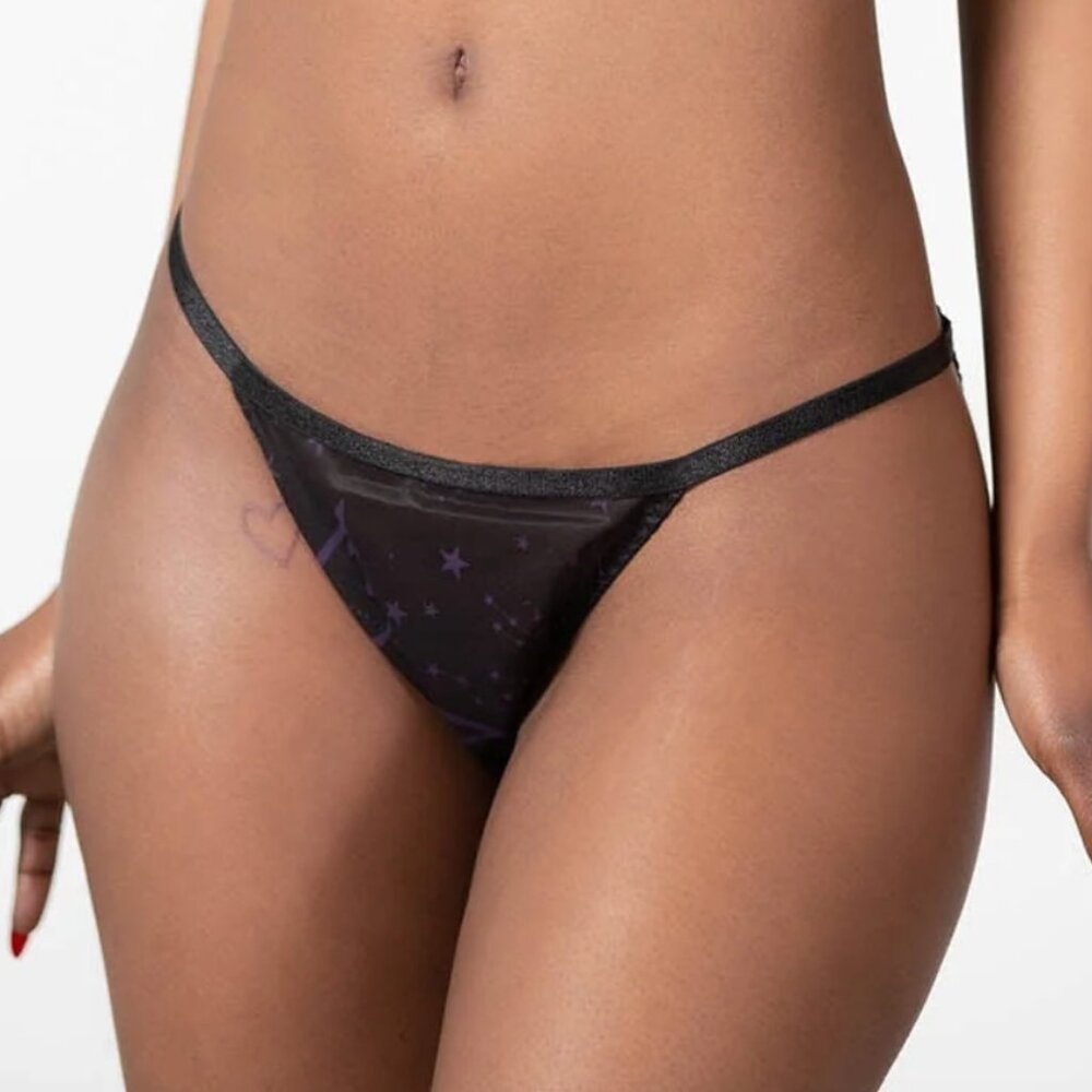 Killstar Garnetta Sexy Black Strappy Panty XXL NWT